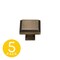 Sapphire Accent Series 1-1/4 in. Modern Medium Aged Bronze Square Cabinet Hardware Knob 5-Pack SP-1071-K-MAB-5 - alternate 1